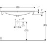 Раковина GEBERIT RENOVA PLAN 100 см 122200000 белый